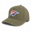 Oklahoma City Thunder 3D Snapback Canvas Hat- Olive