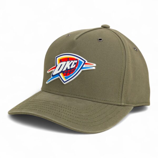 Oklahoma City Thunder 3D Snapback Canvas Hat- Olive