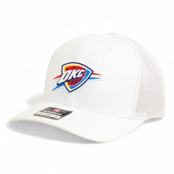 Oklahoma City Thunder Snapback Trucker Hat- White
