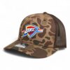 Oklahoma City Thunder Snapback Trucker Hat- Bark Duck Camo/ Brown