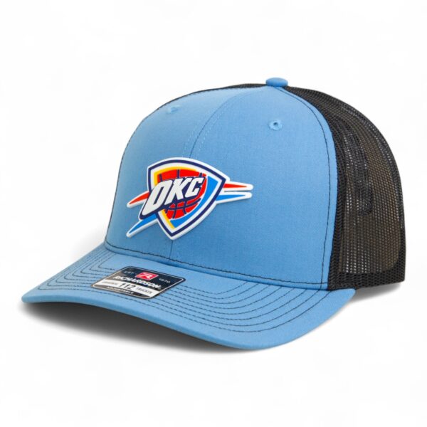 Oklahoma City Thunder Snapback Trucker Hat- Columbia Blue/ Black