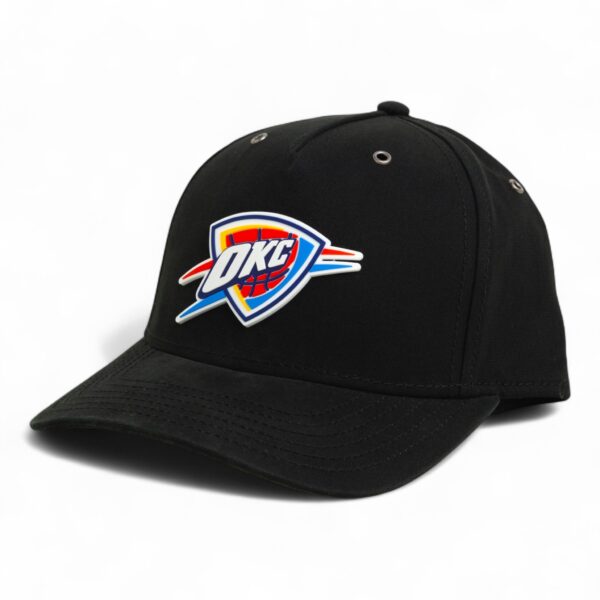 Oklahoma City Thunder 3D Snapback Canvas Hat- Black