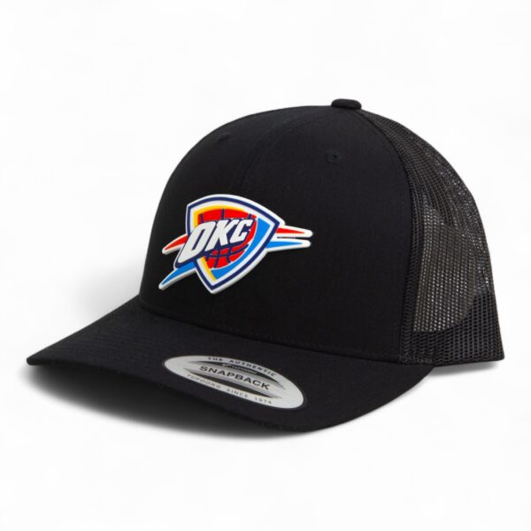 Oklahoma City Thunder 3D YP Snapback Trucker Hat- Black