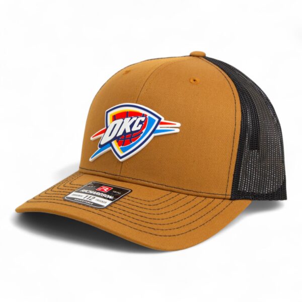 Oklahoma City Thunder Snapback Trucker Hat- Caramel/ Black