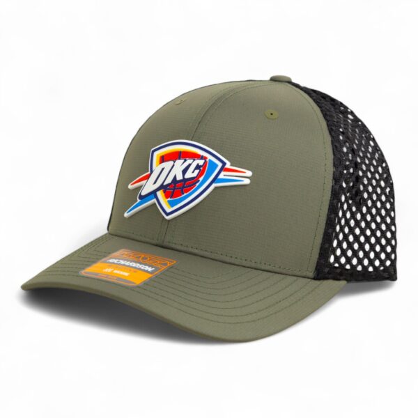 Oklahoma City Thunder 3D Snapback Tilikum Trucker Hat- Loden/ Black