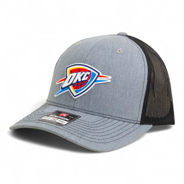 Oklahoma City Thunder Snapback Trucker Hat- Heather Grey/ Black