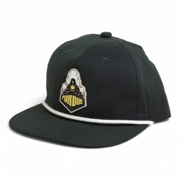 Purdue Boilermaker Special 3D Classic Rope Hat- Charcoal/ White