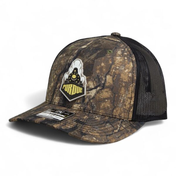 Purdue Boilermaker Special 3D Snapback Trucker Hat- Realtree Timber/ Black