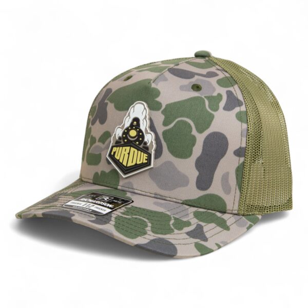 Purdue Boilermaker Special 3D Snapback Trucker Hat- Marsh Duck Camo/ Loden