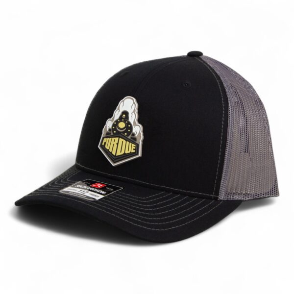 Purdue Boilermaker Special 3D Snapback Trucker Hat- Black/ Charcoal
