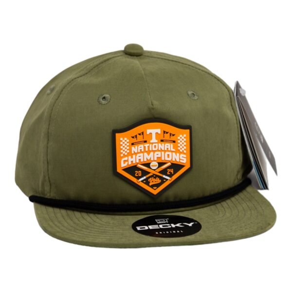 Tennessee Volunteers 2024 Men's College World Series Champions 3D Classic Rope Hat- Loden/ Black