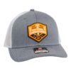 Tennessee Volunteers 2024 Men's College World Series Champions 3D Snapback Trucker Hat- Heather Grey/ White