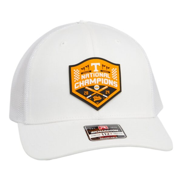 Tennessee Volunteers 2024 Men's College World Series Champions 3D Snapback Trucker Hat- White