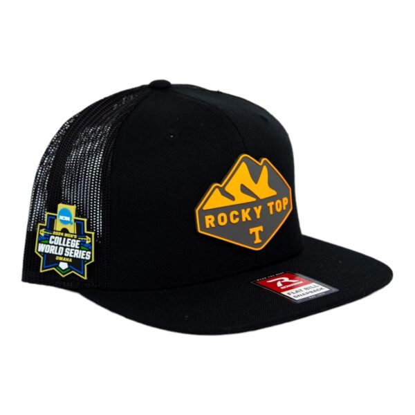 Tennessee Volunteers 2024 Men's College World Series 3D Wool Blend Flat Bill Hat- Black