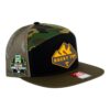 Tennessee Volunteers 2024 Men's College World Series 3D Snapback Seven-Panel Flat Bill Trucker Hat- Black/ Camo/ Loden