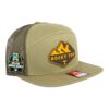 Tennessee Volunteers 2024 Men's College World Series 3D Snapback Seven-Panel Flat Bill Trucker Hat- Pale Loden