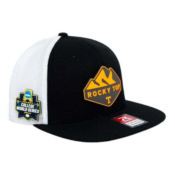 Tennessee Volunteers 2024 Men's College World Series 3D Wool Blend Flat Bill Hat- Black/ White