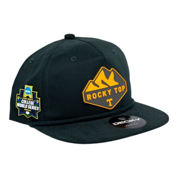 Tennessee Volunteers 2024 Men's College World Series 3D Classic Rope Hat- Charcoal