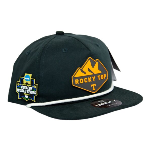 Tennessee Volunteers 2024 Men's College World Series 3D Classic Rope Hat- Charcoal/ White