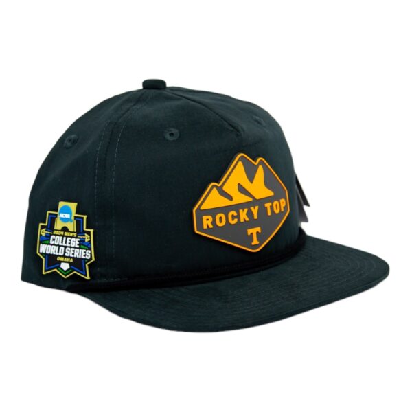Tennessee Volunteers 2024 Men's College World Series 3D Classic Rope Hat- Charcoal/ Black