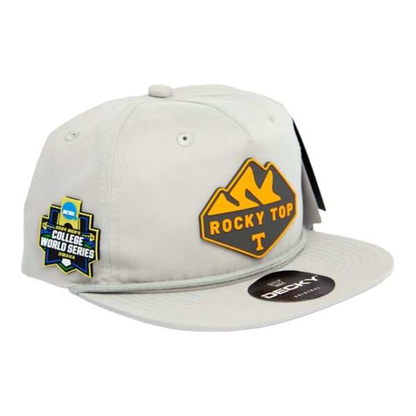 Tennessee Volunteers 2024 Men's College World Series 3D Classic Rope Hat- Grey