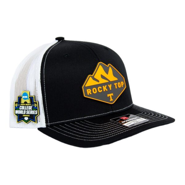 Tennessee Volunteers 2024 Men's College World Series 3D Snapback Trucker Hat- Black/ White