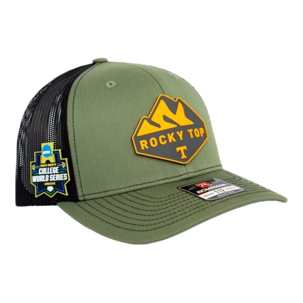 Tennessee Volunteers 2024 Men's College World Series 3D Snapback Trucker Hat- Loden/ Black