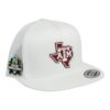 Texas A&M Aggies 2024 Men's College World Series 3D YP Snapback Flat Bill Trucker Hat- White