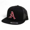 Arkansas Razorbacks Baseball Script A 3D YP Snapback Flat Bill Trucker Hat- Black