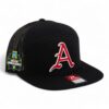 Arkansas Razorbacks Baseball Script A 2025 College World Series 3D Snapback Seven-Panel Flat Bill Trucker Hat- Black