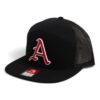 Arkansas Razorbacks Baseball Script A 3D Snapback Seven-Panel Flat Bill Trucker Hat- Black