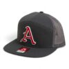 Arkansas Razorbacks Baseball Script A 3D Snapback Seven-Panel Flat Bill Trucker Hat- Charcoal