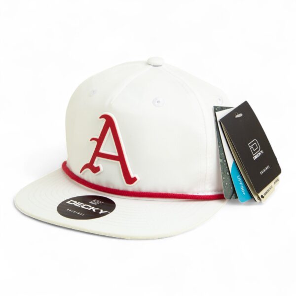 Arkansas Razorbacks Baseball Script A 3D Classic Rope Hat- White/ Red