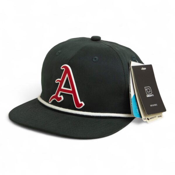 Arkansas Razorbacks Baseball Script A 3D Classic Rope Hat- Charcoal/ White