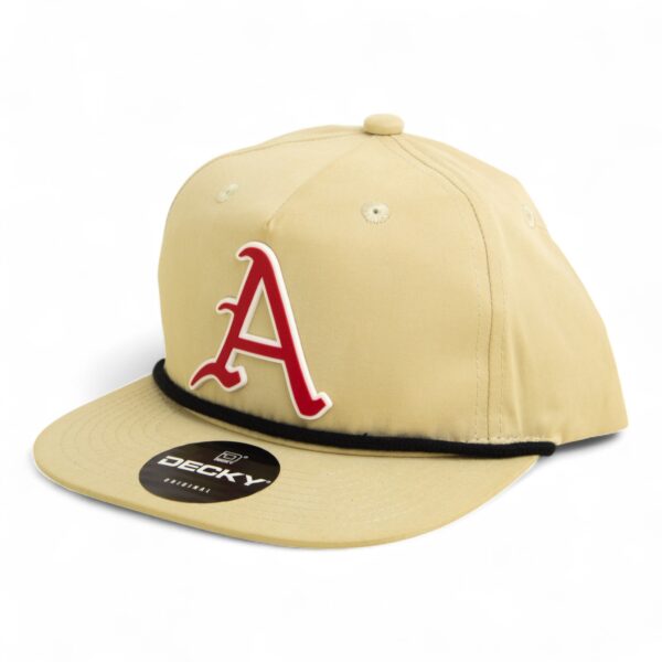 Arkansas Razorbacks Baseball Script A 3D Classic Rope Hat- Birch/ Black
