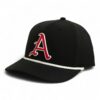 Arkansas Razorbacks Baseball Script A 3D Five Panel Classic Rope Hat- Black/ White