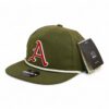 Arkansas Razorbacks Baseball Script A 3D Classic Rope Hat- Olive/ White