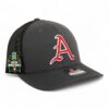 Arkansas Razorbacks Baseball Script A 2025 College World Series 3D Snapback Trucker Hat- Charcoal/ Black