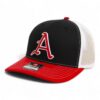 Arkansas Razorbacks Baseball Script A 3D Snapback Trucker Hat- Black/ White/ Red