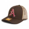 Arkansas Razorbacks Baseball Script A 3D Snapback Tilikum Trucker Hat- Brown/ Tan