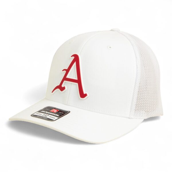 Arkansas Razorbacks Baseball Script A 3D Snapback Trucker Hat- White
