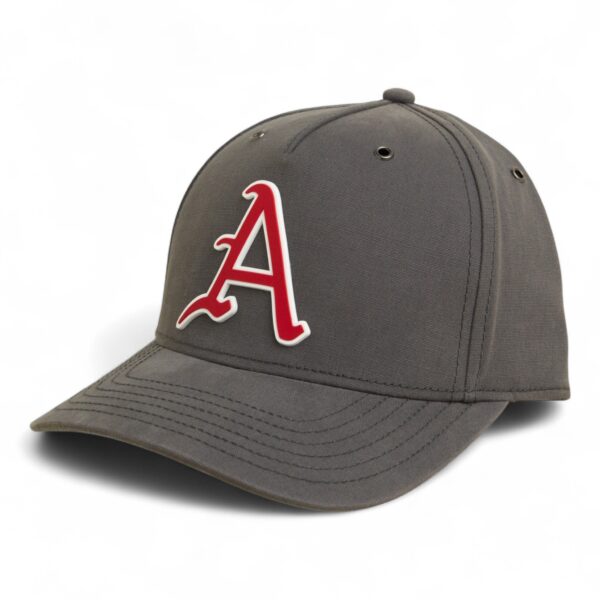 Arkansas Razorbacks Baseball Script A 3D Snapback Canvas Hat- Charcoal