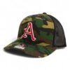 Arkansas Razorbacks Baseball Script A 3D Snapback Trucker Hat- Army Camo/ Black