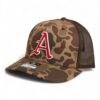 Arkansas Razorbacks Baseball Script A 3D Snapback Trucker Hat- Bark Duck Camo/ Brown