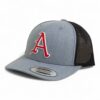 Arkansas Razorbacks Baseball Script A 3D YP Snapback Trucker Hat- Heather Grey/ Black