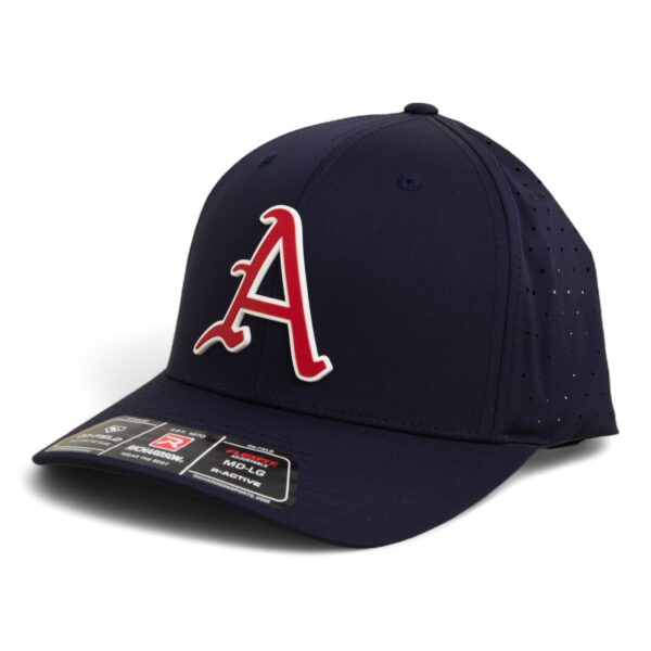 Arkansas Razorbacks Baseball Script A 3D Laser Perf R-Flex Cap- Navy
