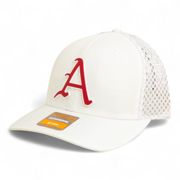 Arkansas Razorbacks Baseball Script A 3D Snapback Tilikum Trucker Hat- White