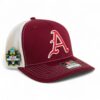 Arkansas Razorbacks Baseball Script A 2025 College World Series 3D Snapback Trucker Hat- Cardinal/ White