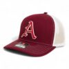 Arkansas Razorbacks Baseball Script A 3D Snapback Trucker Hat- Cardinal/ White