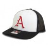Arkansas Razorbacks Baseball Script A 3D Snapback Trucker Hat- White/ Black